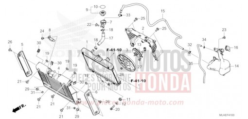 RADIATEUR/RESERVOIR DE RESERVE CMX1100DR de 2024